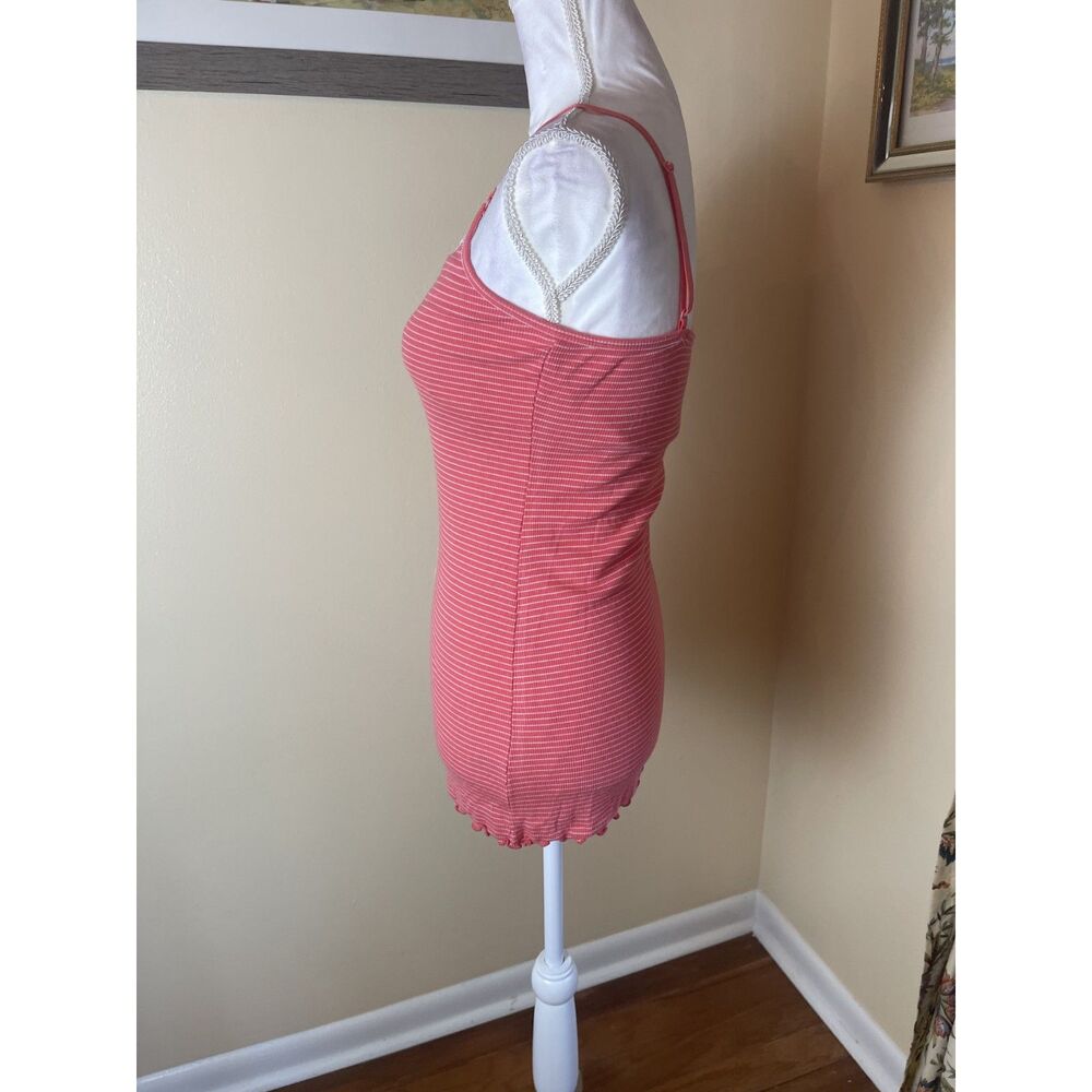 Vintage Y2K Buffy the Vampire Slayer Lace Ribbed Cami Top Stretchy Coquette M - Picture 10 of 11
